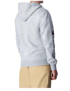 Sudadera Champion Capucha Half Zip Hombre Gris