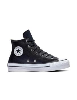 Zapatilla Converse Eva Platform Alta Piel GS Negro