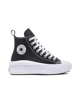 Zapatilla Converse Move Alta Piel GS Negro/Blanco