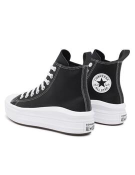 Zapatilla Converse GS Move Alta Piel Negro/Blanco