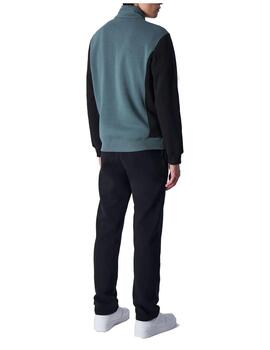 Chandal Champion Full Zip Hombre Verde/Negro