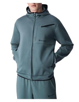 Chaqueta Champion Hooded FZ Hombre Verde
