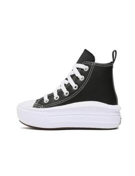 Zapatilla Converse Move Alta Piel PS Negro/Blanco