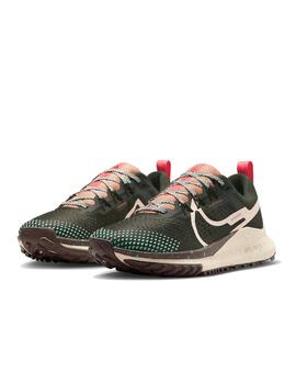 Zapatilla Nike W React Pegasus Trail 4 Verde