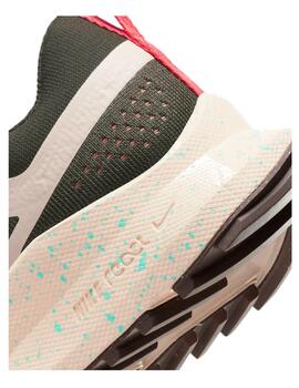 Zapatilla Nike W React Pegasus Trail 4 Verde