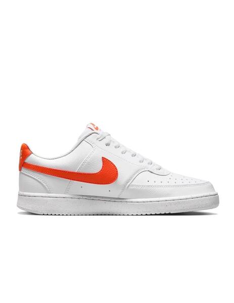 Zapatilla Nike M Court Vision Low Blanco Naranja