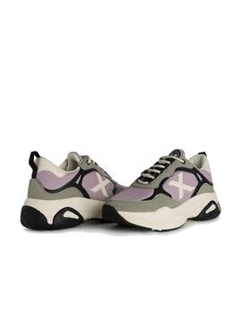Zapatilla Munich Sabbia 05 Mujer Lila/Gris