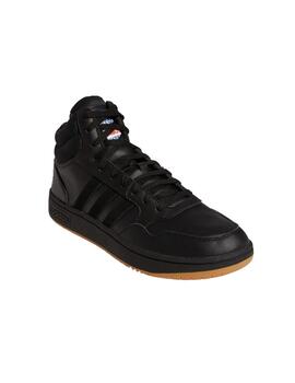 Zapatilla Adidas M Hoops 3.0 Mid Negro