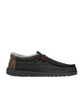 Zapatilla Hey Dude Wally Black Shell Negro