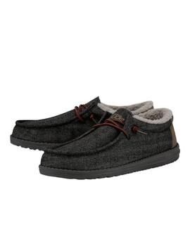 Zapatilla Hey Dude Wally Black Shell Negro