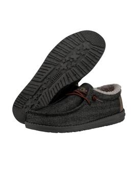 Zapatilla Hey Dude Wally Black Shell Negro