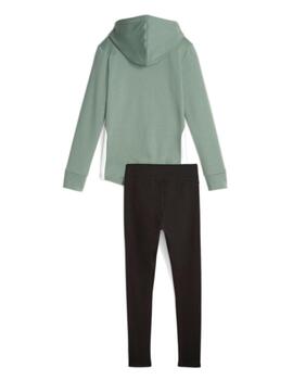 Chandal Puma W Metallic Verde/Negro