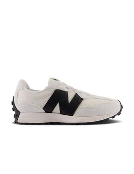 Zapatilla NB 327CWB Bungee Lace PS Blanco/Negro