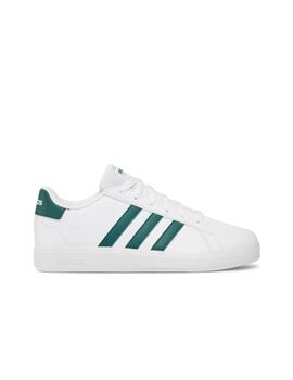 Zapatilla Adidas Grand Court 2.0 K Blanco/Verde