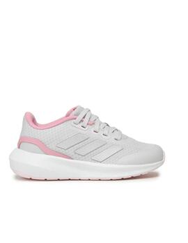 Zapatilla Adidas Run Falcon 3.0 K Gris y Rosa