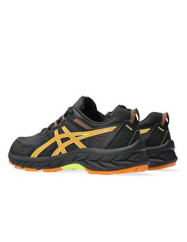 Zapatilla Asics Pre Venture 9 GS Negro/Naranja