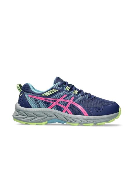 Asics azul deals y rosa