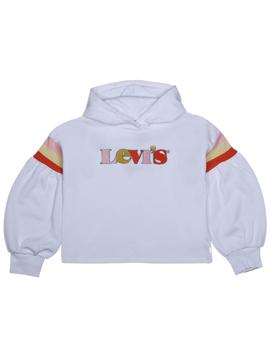 Sudadera Levi´s Pull-Over Hoodie paa niña blanca