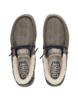 Zapatilla Hey Dude Wally Herringbone 2YX Choco