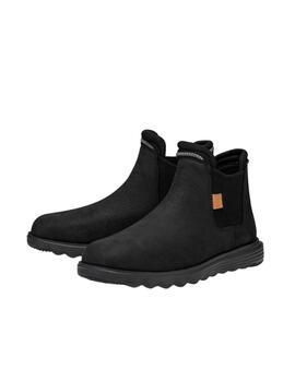 Zapatilla Hey Dude Branson Boot Craft Lea WR Negro