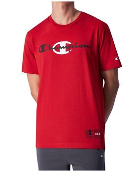 Camiseta Champion Crewneck Hombre Rojo