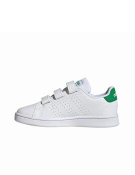 Zapatilla Adidas Advantage CF C Blanco/Verde