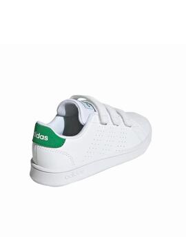 Zapatilla Adidas Advantage CF C Blanco/Verde