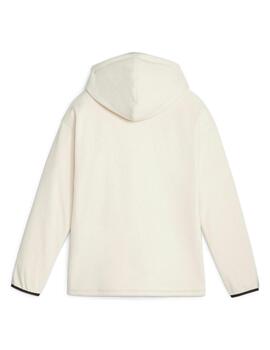 Sudadera Puma W Logo Love Hoody Beige