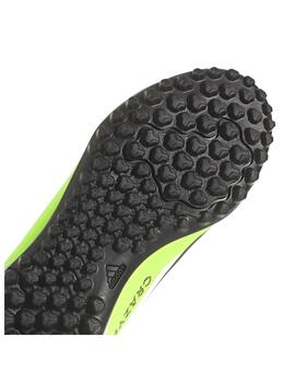 Bota Adidas X Crazyfast.4 Turf J Blanco/Fluor