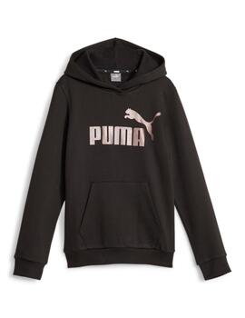 Sudadera Puma ESS+ Logo Hoodie FL G Negro/Bronce