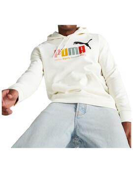 Sudadera Puma M ESS+ Multicolor Blanco/Multi