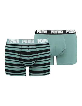 Boxers Puma Everyday Rayas Varsity Verde/ Negro