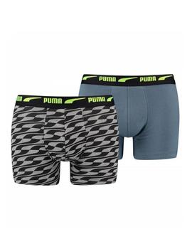 Boxers Puma Everyday Sky Combo Azul/ Gris