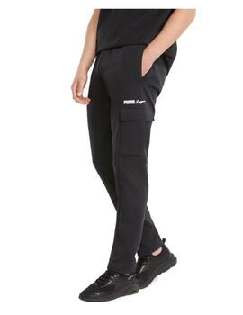 Pantalon Puma Negro Bolsillo Hombre Negro