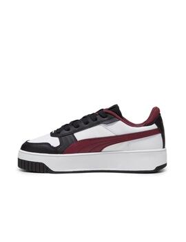 Zapatilla Puma W Carina Street Blanca/Granate/Negr