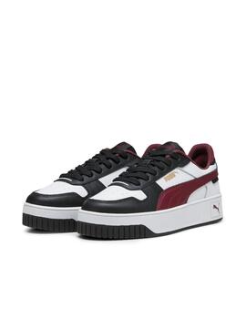 Zapatilla Puma W Carina Street Blanca/Granate/Negr