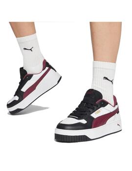 Zapatilla Puma W Carina Street Blanca/Granate/Negr