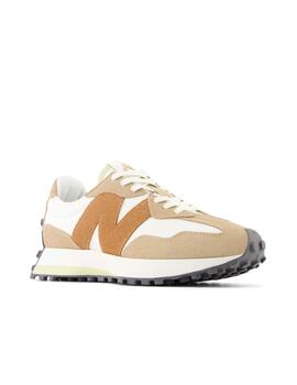 Zapatilla New Balance W 327 Beige y Marrón para mujer