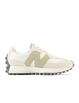 Zapatilla New Balance W 327PS Beige/Verde