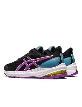 Zapatilla Asics GT-1000 12 GS Negro/Morado