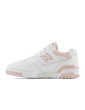 Zapatilla New Balance W 550BP Blanco/Rosa