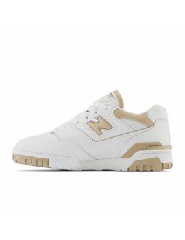 Zapatilla New Balance W 550BT Blanco/Oro