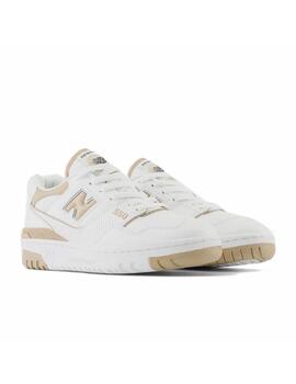 Zapatilla New Balance W 550BT Blanco/Oro