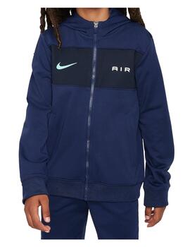 Chaqueta Nike Air PK FZ Hoodie K Marino