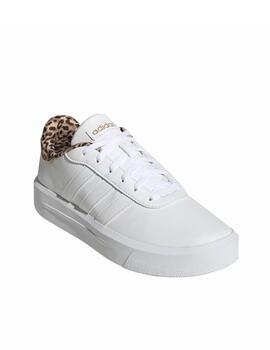 Zapatilla Adidas W Court Platform Blanco/Print