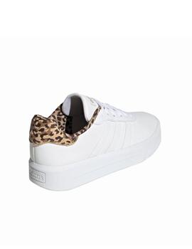 Zapatilla Adidas W Court Platform Blanco/Print