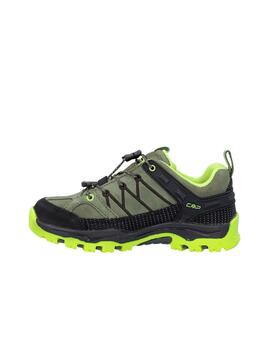 Zapatilla Trekking CMP Rigel Low WP K Kaki/Acido
