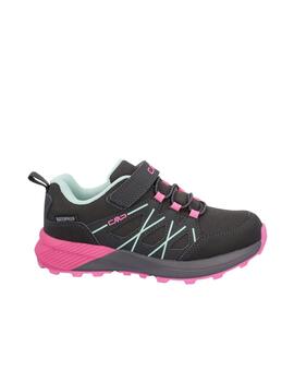 Zapatilla Trekking CMP Hulysse WP K Negro/Fucsia