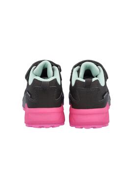 Zapatilla Trekking CMP Hulysse WP K Negro/Fucsia