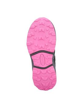 Zapatilla Trekking CMP Hulysse WP K Negro/Fucsia